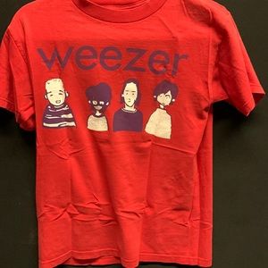 Weezer red T-shirt vintage 2000’s